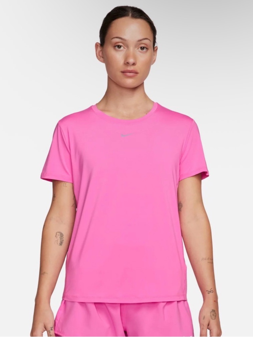 Nike One Classic Dri-FIT Training Top Playful Pink Women’s Size Large NWT